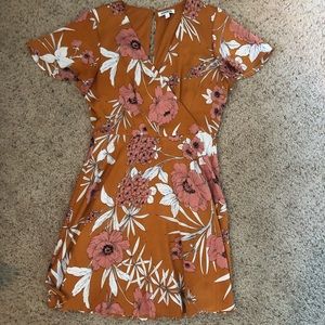 Express Floral Wrap Dress